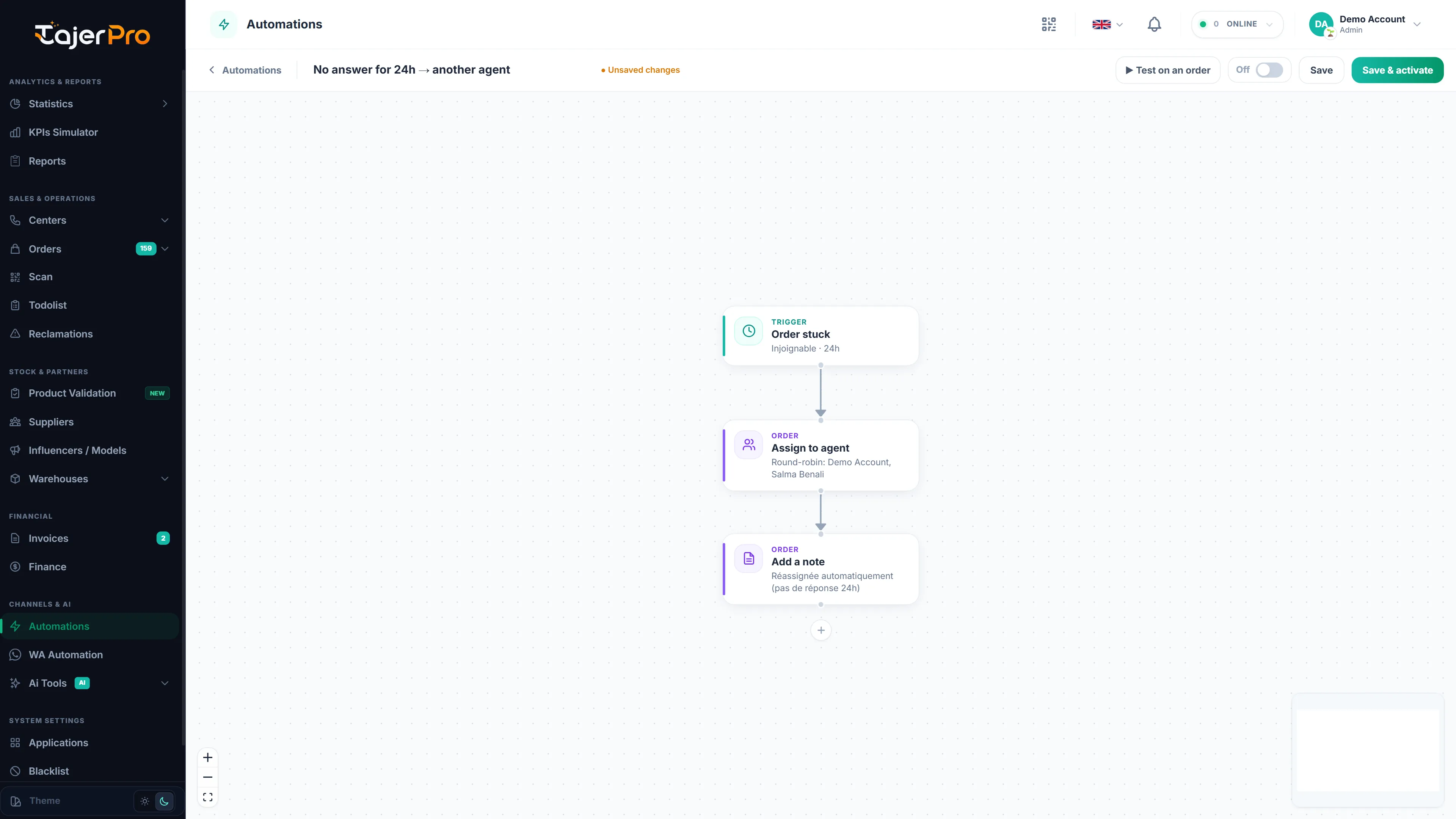 Automation editor