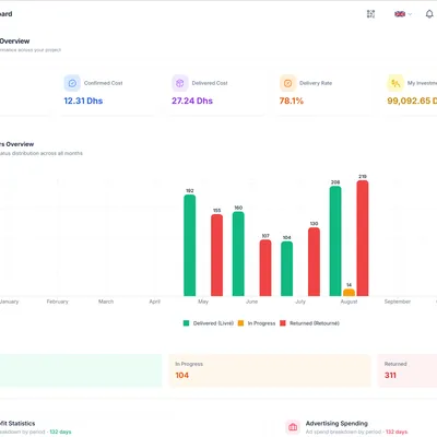TajerPro dashboard