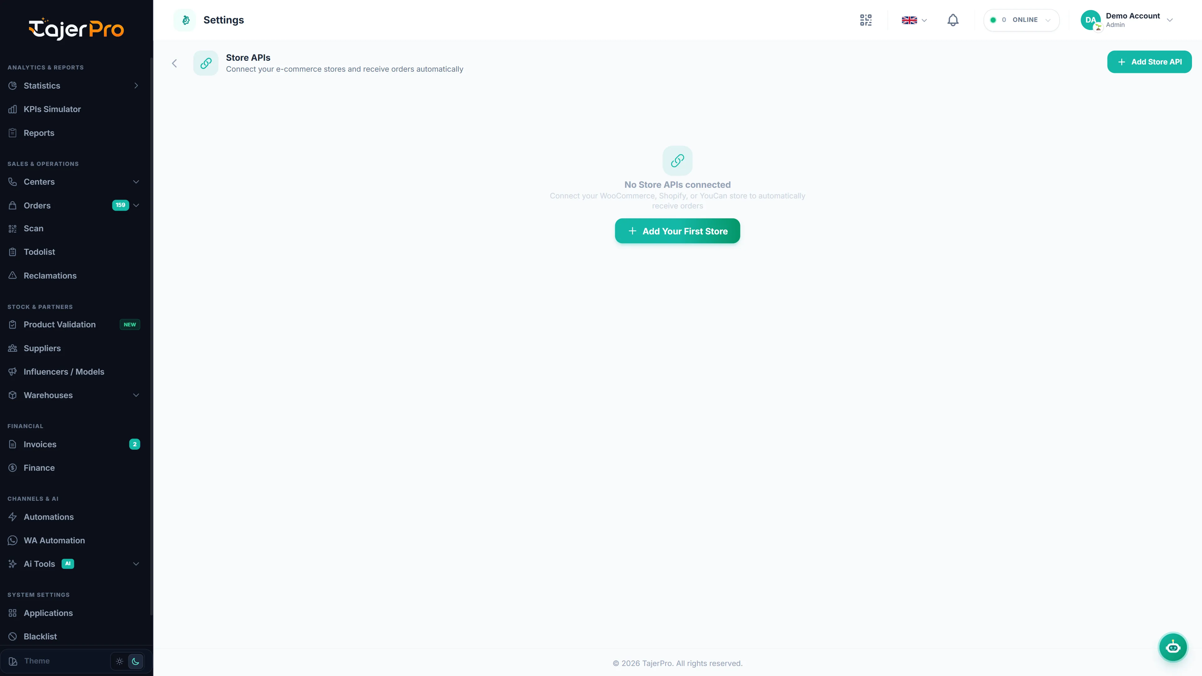 Store integrations
